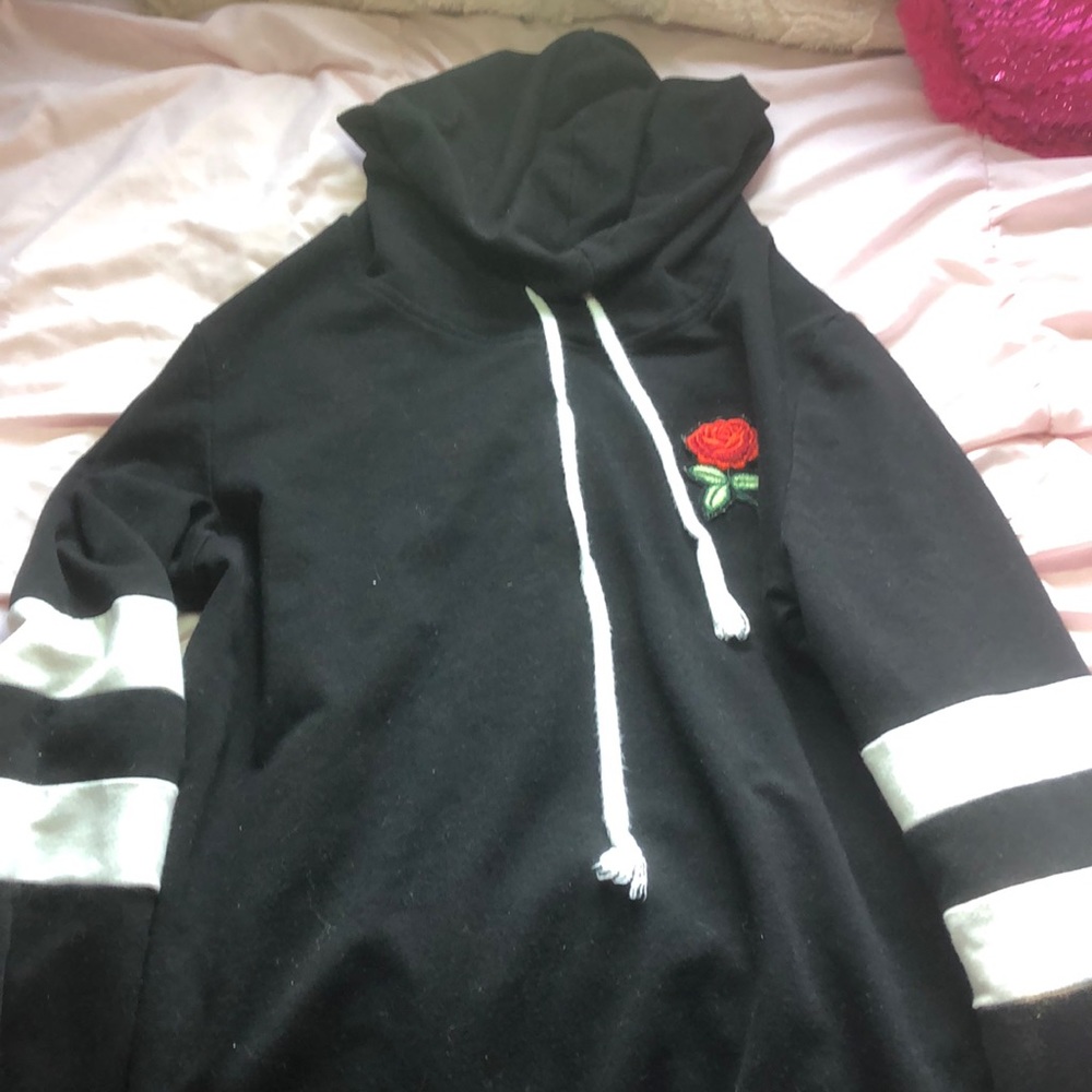 Black rose hoodie